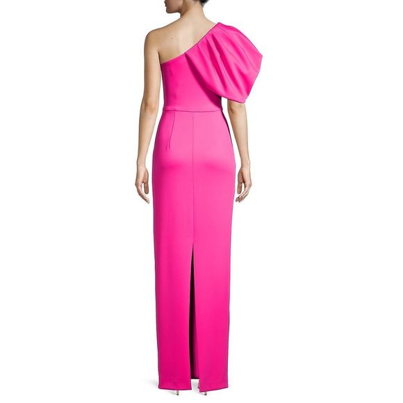 Black Halo Egan One-Shoulder Gown - Picture 3 of 14